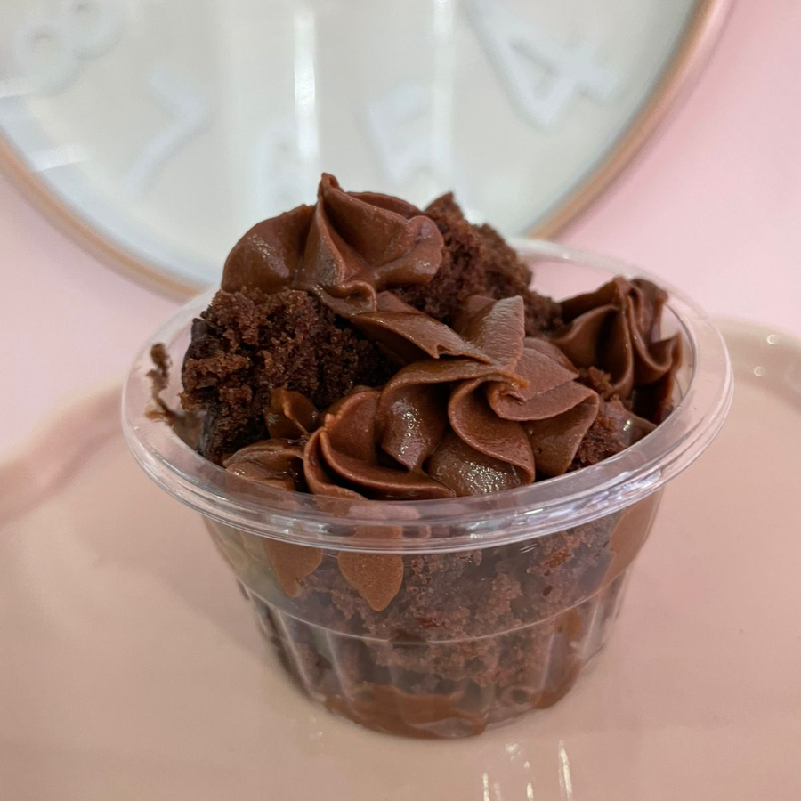 Vasito de Pastel de Chocolate