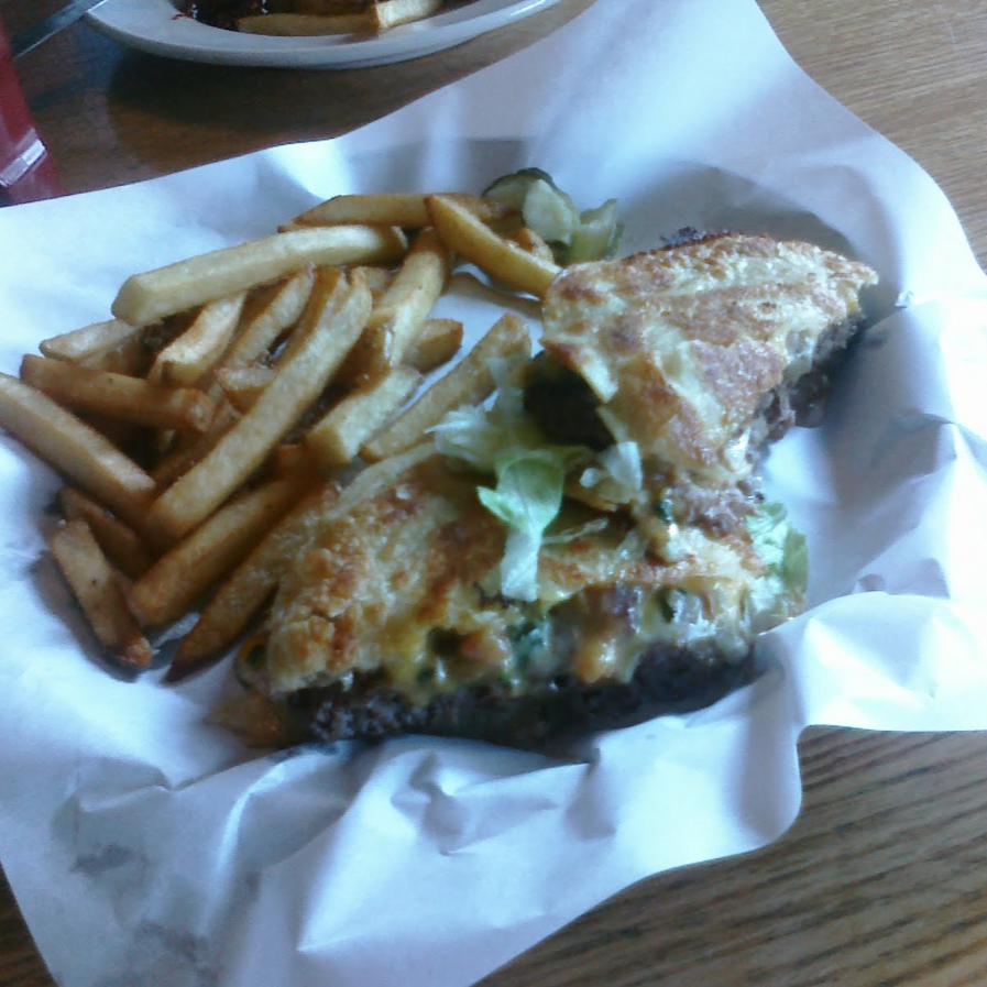 Quesaburguer + Papas.