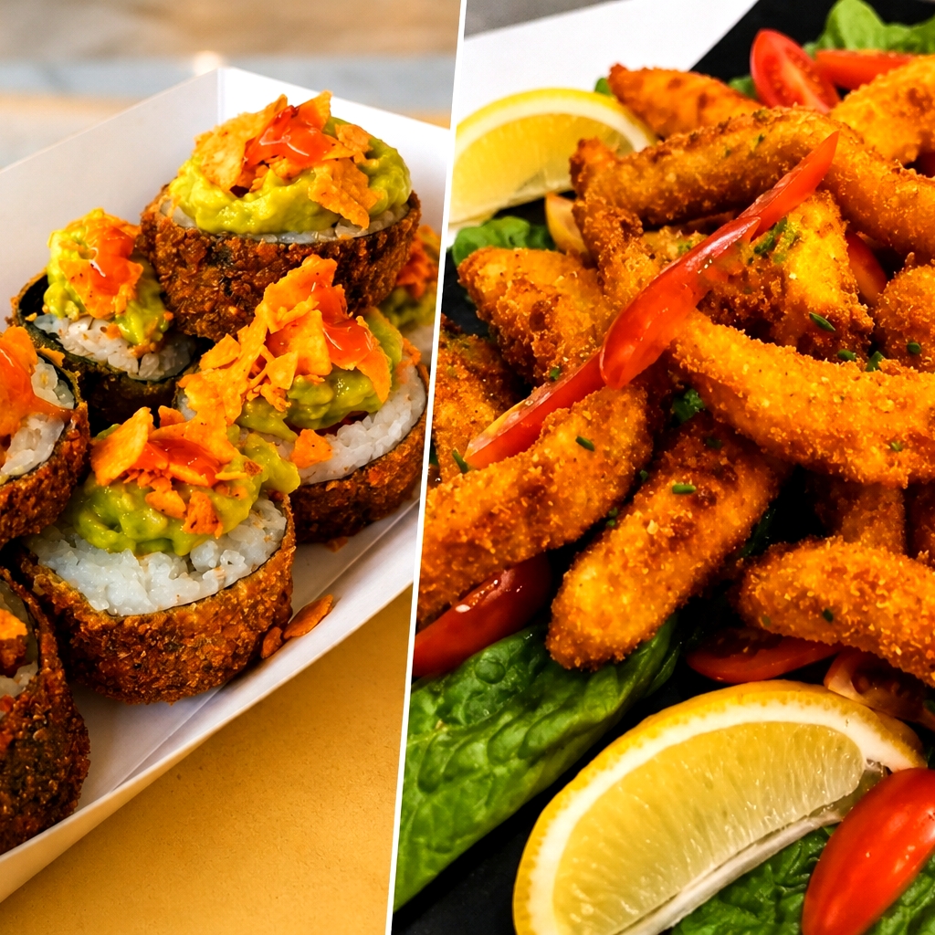Misaki Rolls + Chiken Fingers