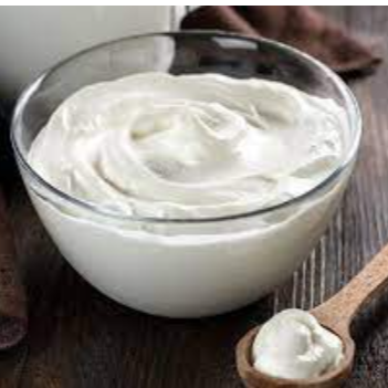 Porción de crema