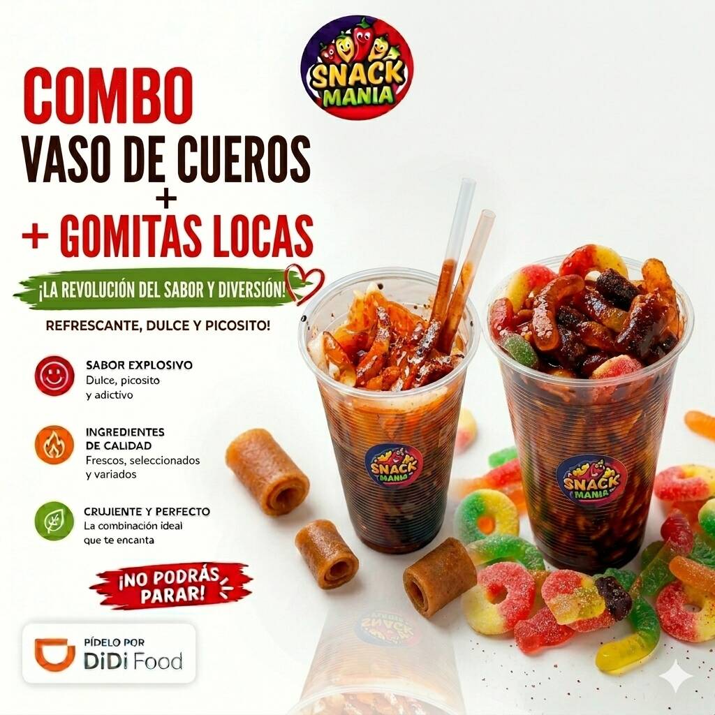 Vaso de Cueritos 🐷🌶️ + Gomitas Preparadas 🤤