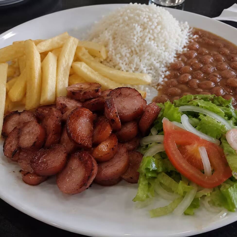 Monte sua marmita como preferir.