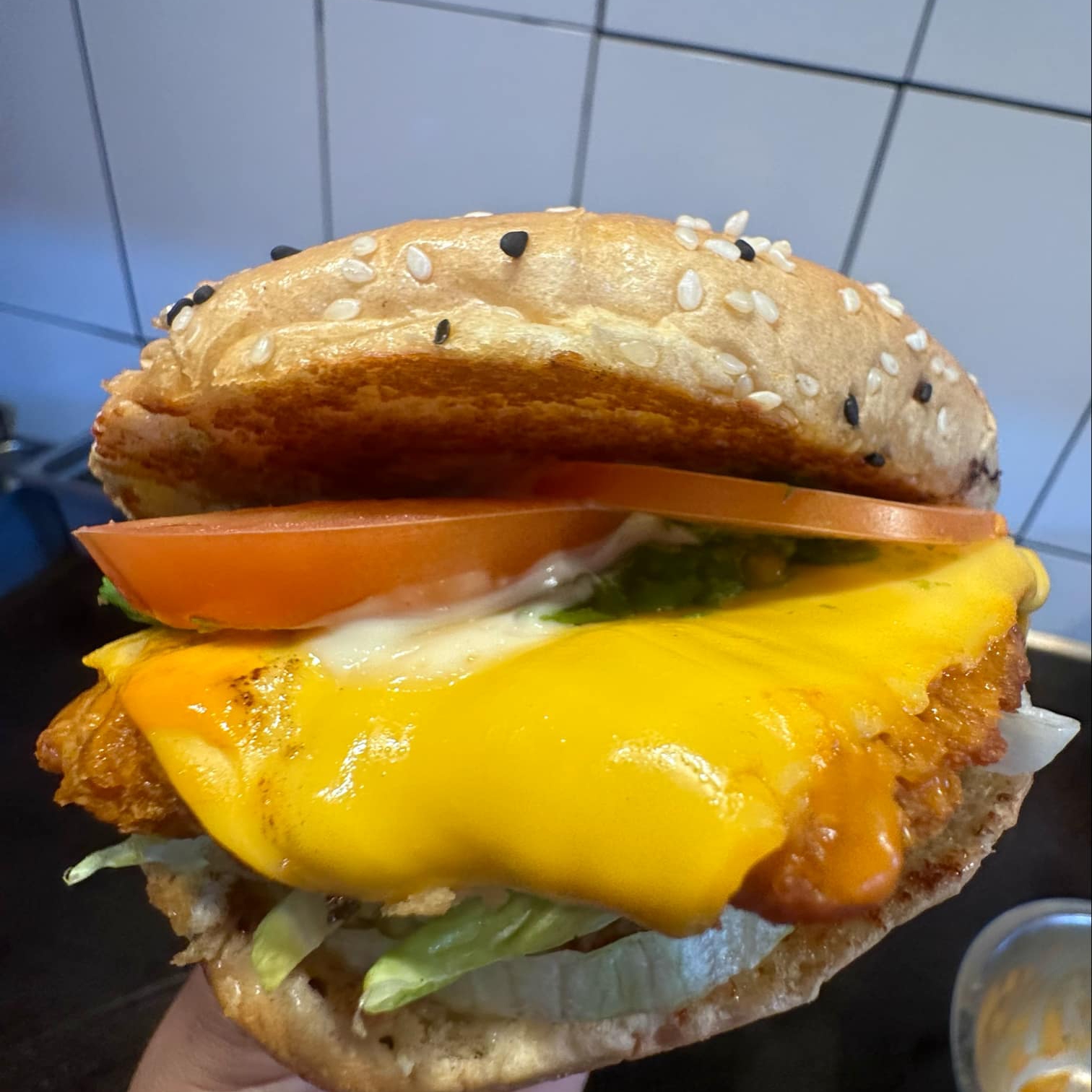 Combo hamburguesa chiken bufalo