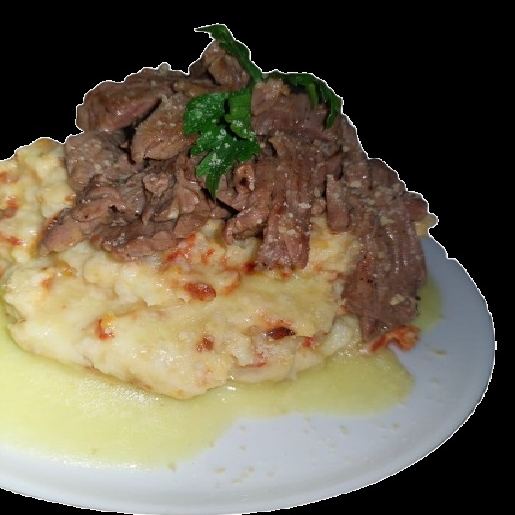 Papa Gratinada con Arrachera