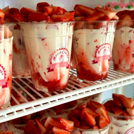 Fresas con Crema Sencillas