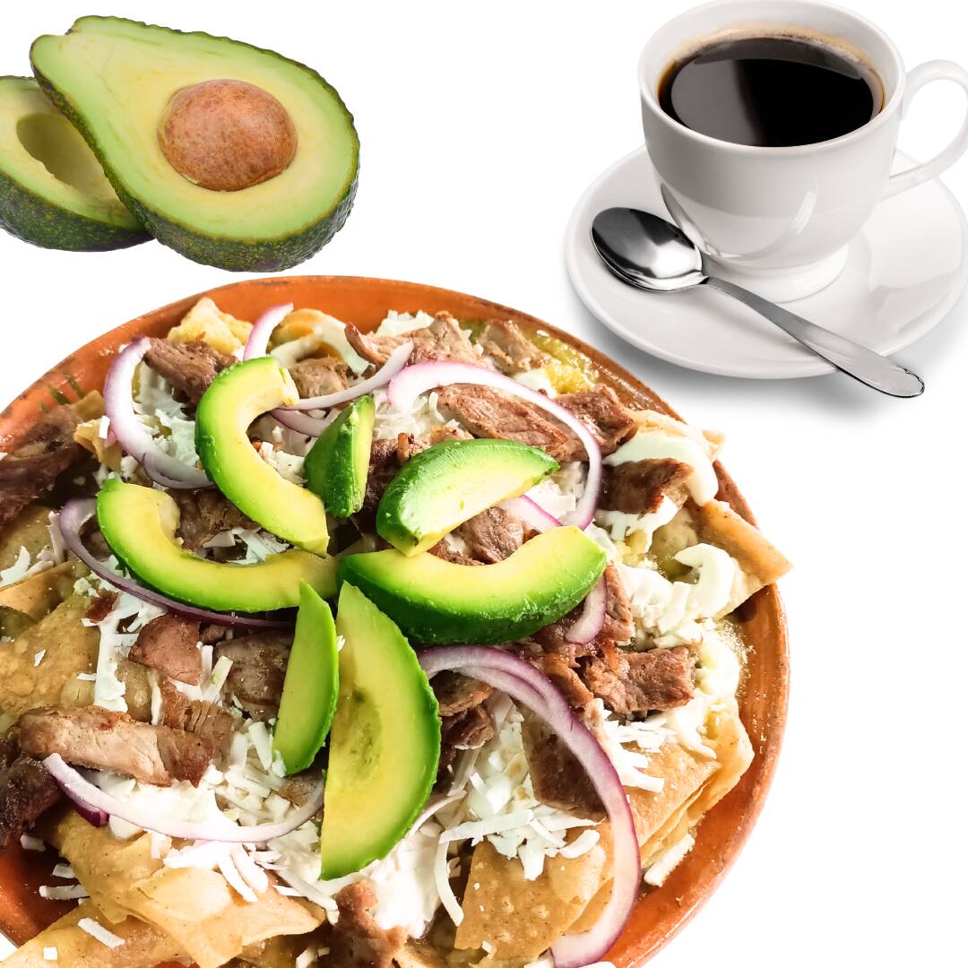 Chilaquiles Saludable + Café