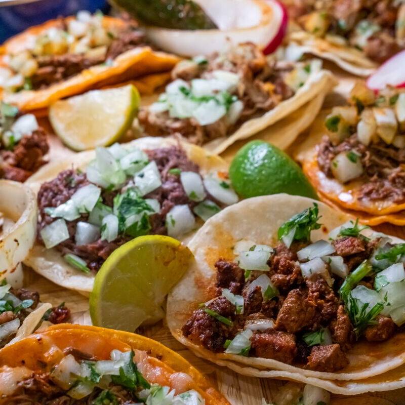 Taco de Bistec tortilla de Maiz