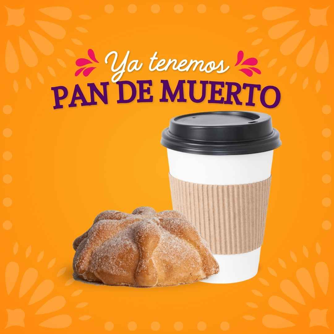 Pan de Muertos RELLENO + Chocolate Caliente