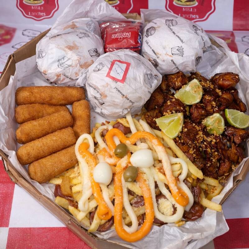 OS MOLHOS ESCOLHIDOS SÃO PARA OS HAMBÚRGUERES E BATATA MISTA