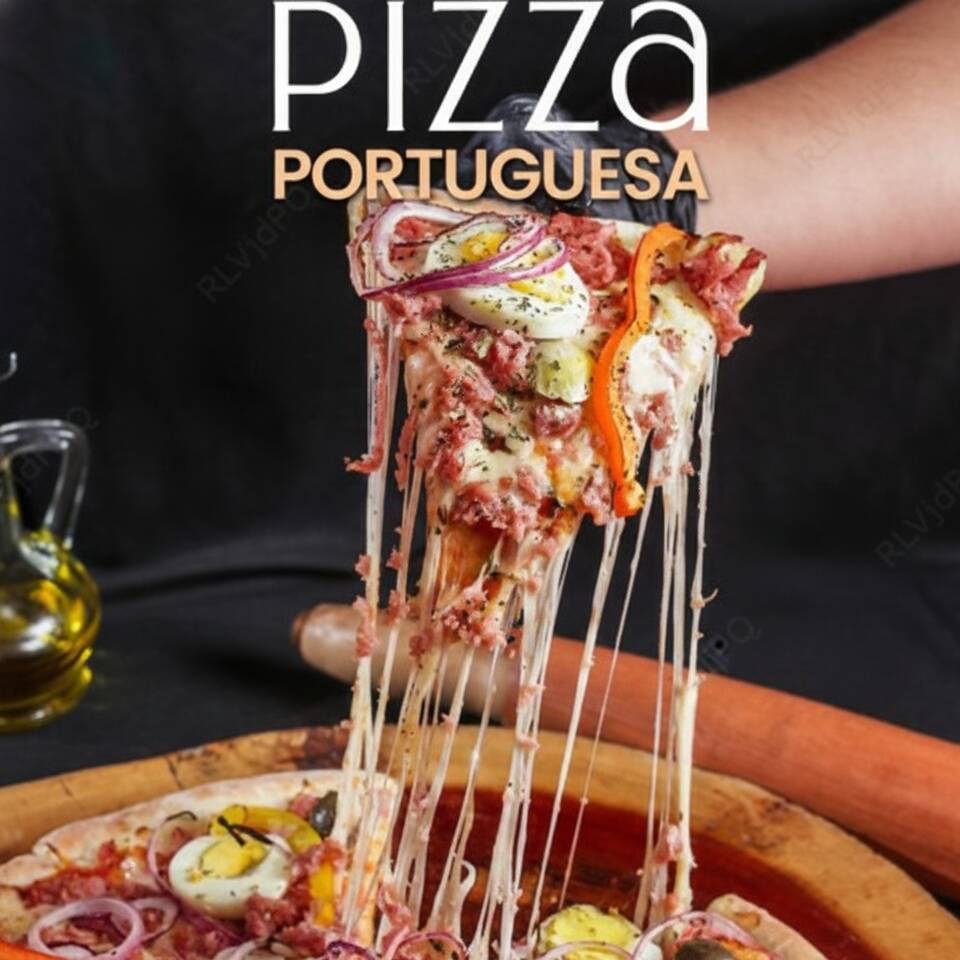 Pizza Portuguesa + Guaraná Antártica 1L de R$ 81,80 por apenas R$ 66,90