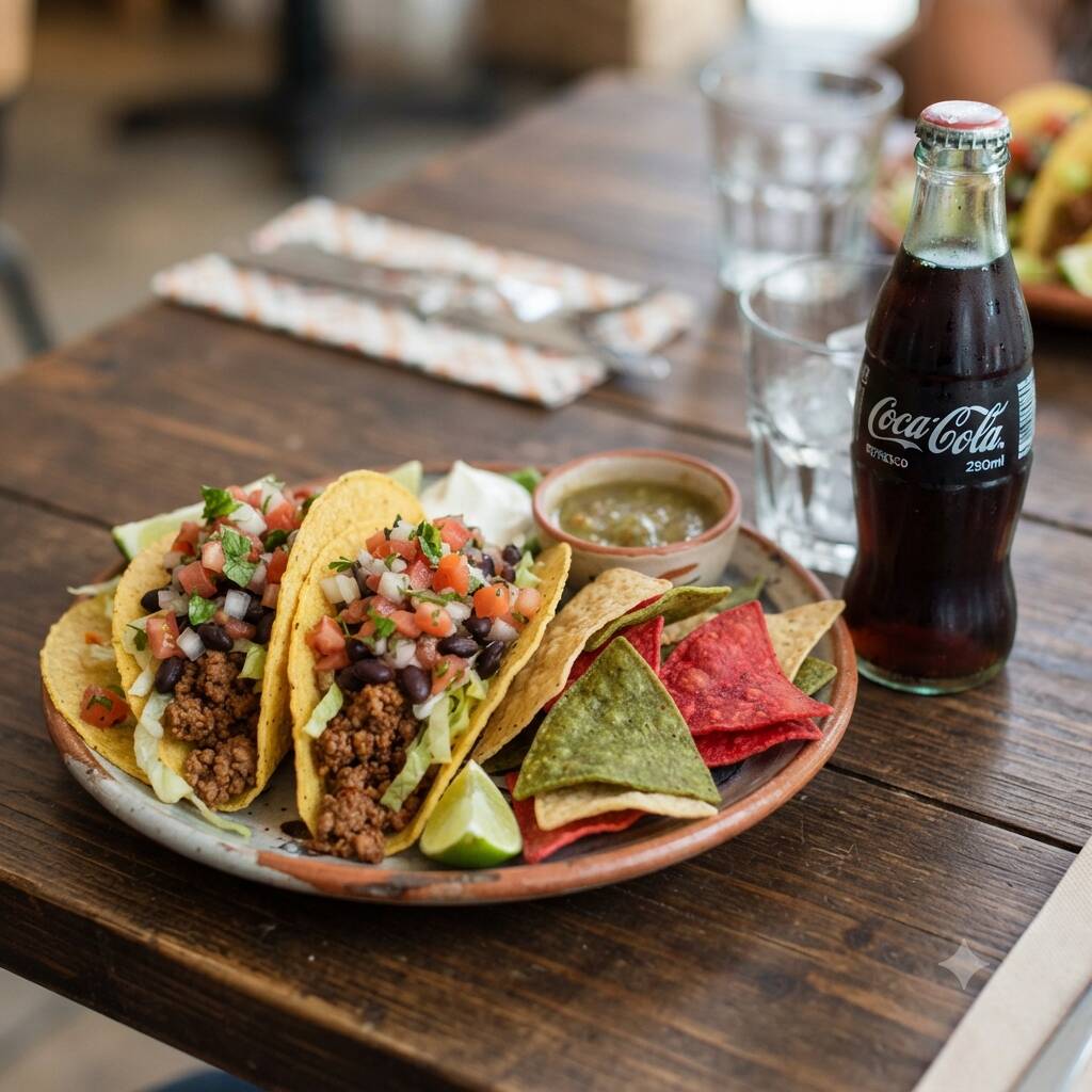 Combo Duo de Tacos de Carne con Nachos
