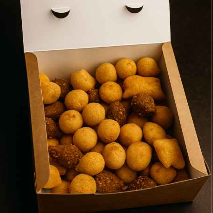 50 Mini Salgados 10g/ Caixa P