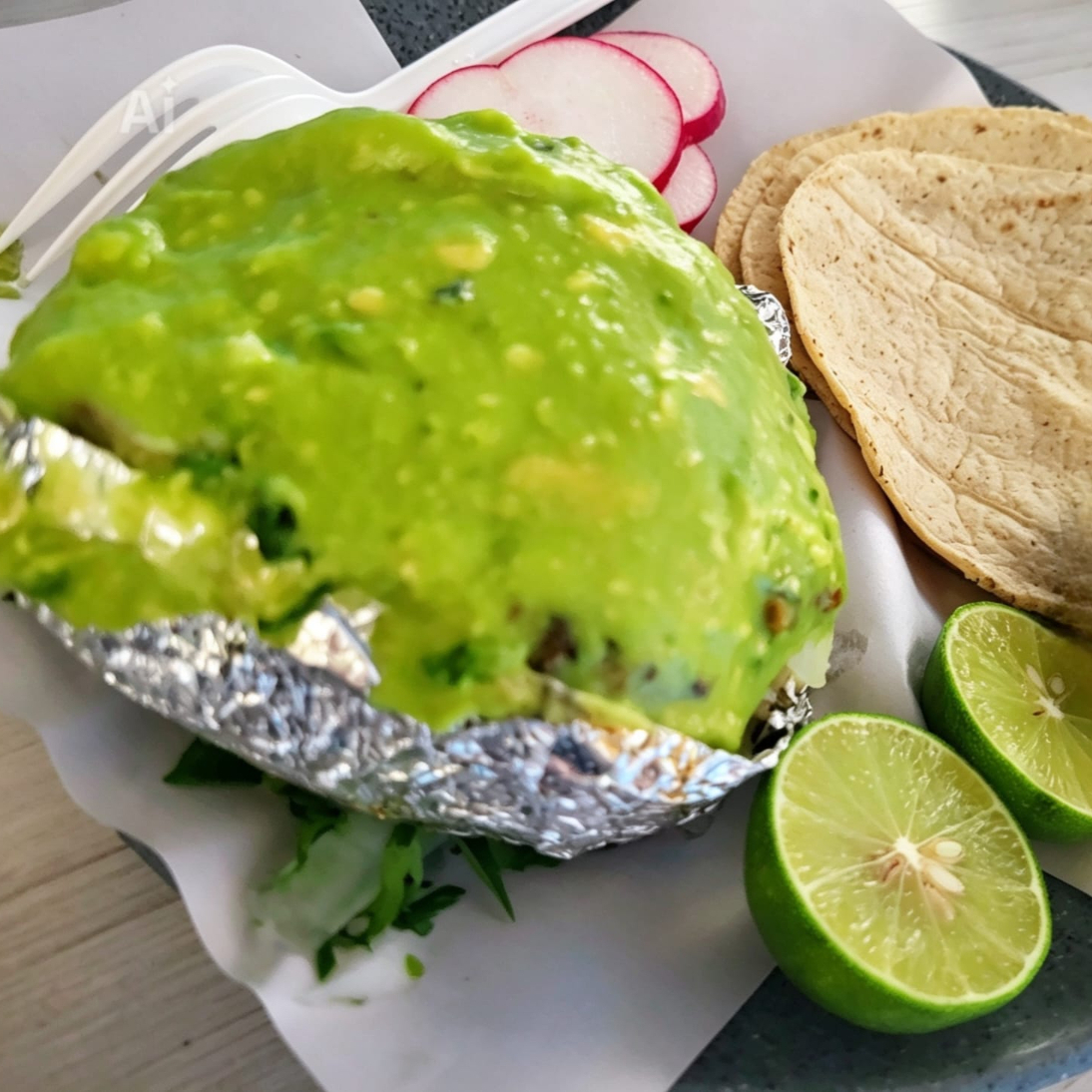 Papa Asada con Carne