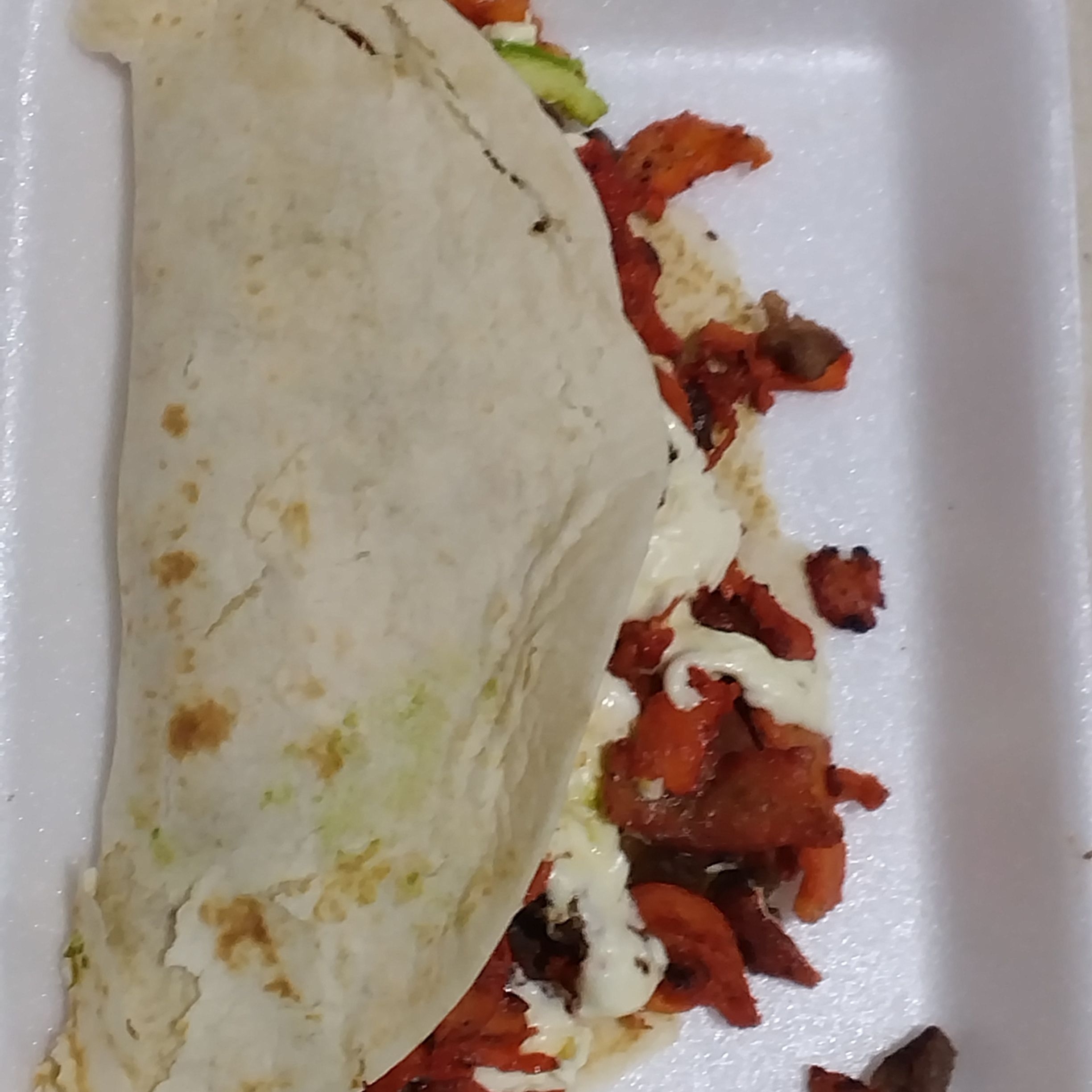 5 tacos alpastor, 1 gringa alpastor