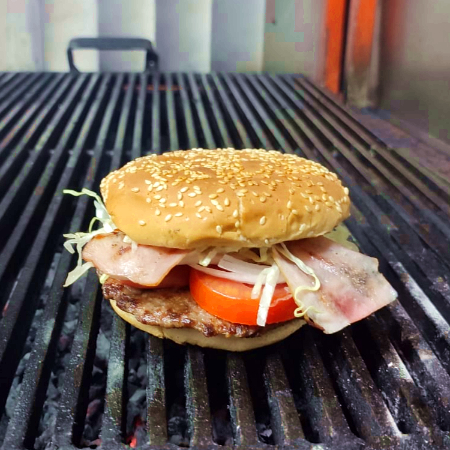 Hamburguesa Sencilla con Tocino
