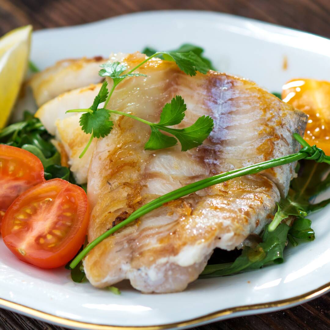 Filete de pescado a la plancha (orden completa)