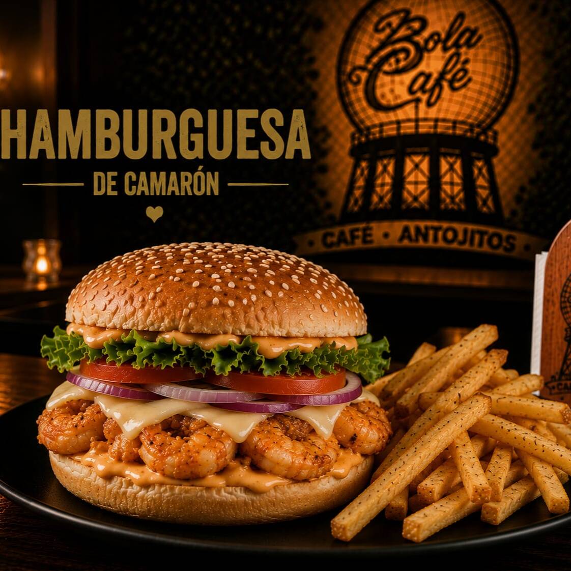 Hamburguesa Camarón Especial