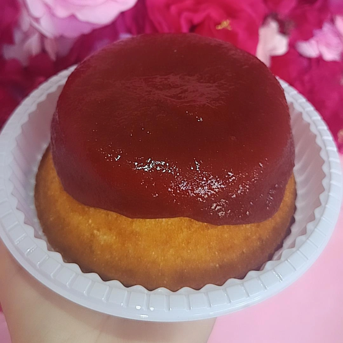 Delicioso bolo de fubá com goiabada mini vulcão 500 gramas