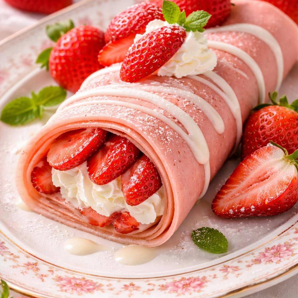 Crepa Fresas con Crema