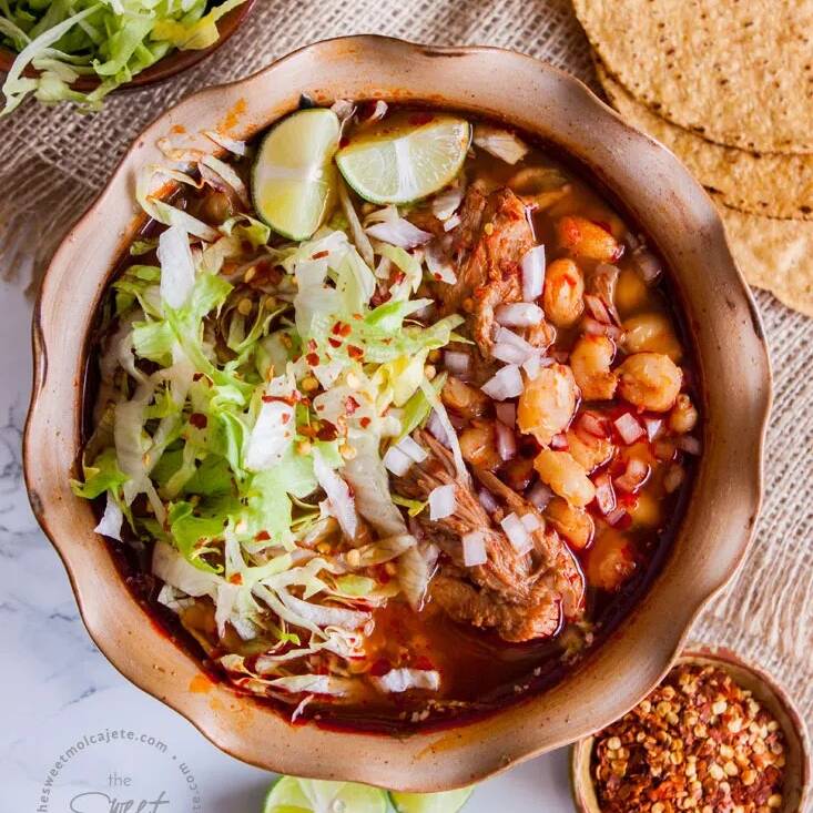 Pozole Rojo de Puerco 1 Litro