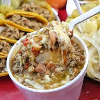 Frijoles Charros con Carne Asada 1/2 L