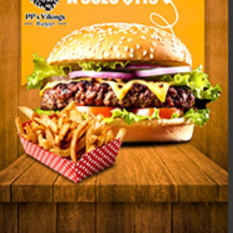 Hamburguesa de res con papas