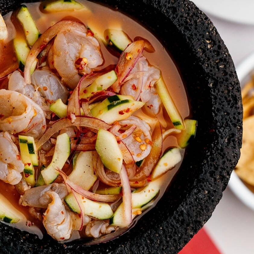 Aguachile en Camarón El Picosito