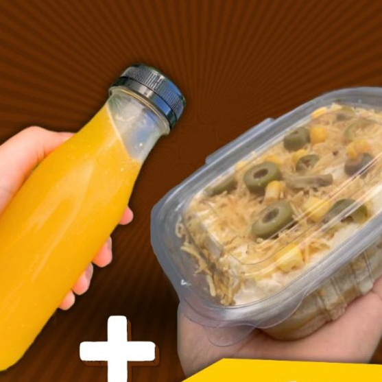 01 sanduíche americano (INDIVIDUAL) + 01 suco de maracujá
