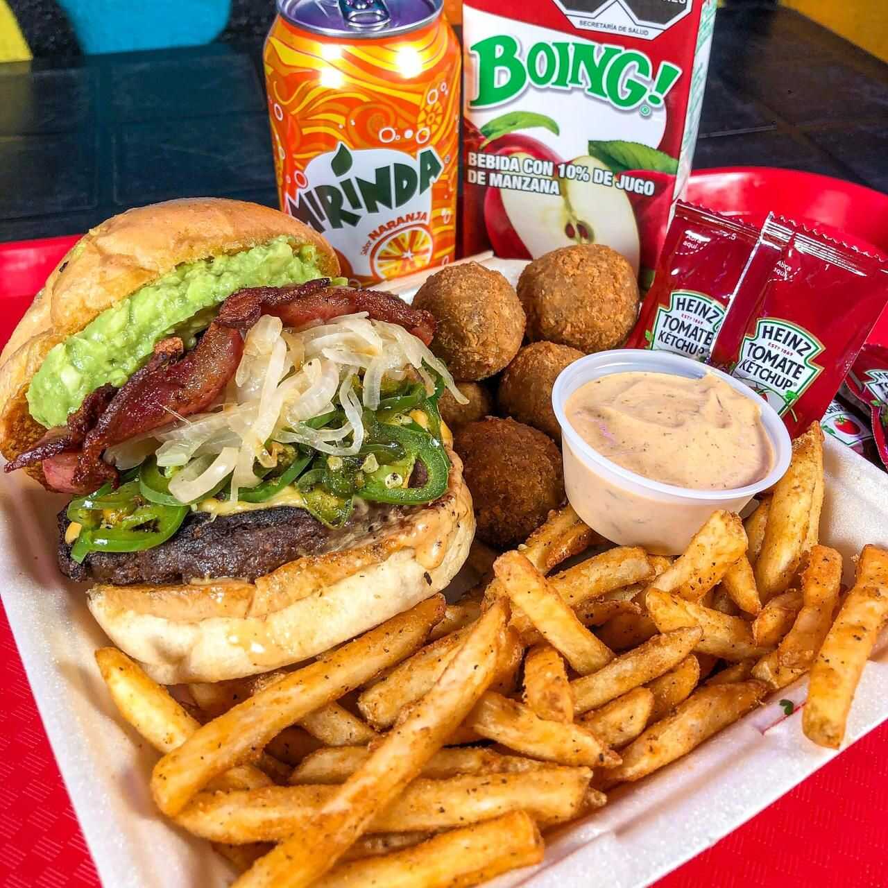 ¡Promo! Hamburguesa, Papas y Boing