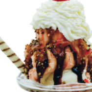 O 'Sorvetão' é uma experiência gourmet requintada, composta por três bolas generosas do mais puro e cremoso sorvete, harmoniosamente regadas com uma calda doce irresistível. Este deleite é acentuado por um toque lúdico e colorido de jujubas, adicionando um elemento de diversão ao prato. A crocância de biscoitos cuidadosamente selecionados proporciona uma textura única, enquanto uma deliciosa casquinha de biscoito adiciona uma textura extra e um final surpreendente a cada mordida. Esta é uma verdadeira viagem de sabores e sensações que promete encantar o seu paladar.