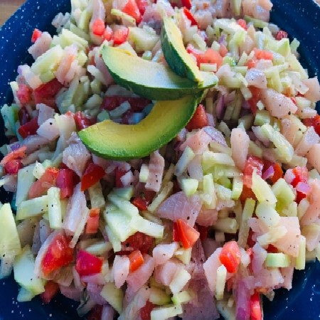 Tostada de Pescado en Trozo