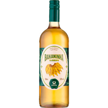 A Bananinha é um coquetel com sabor de banana. Seu teor alcoólico é de 14% em uma garrafa de vidro de 1 litro.