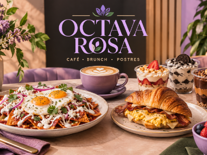 Octava Rosa Cafes, Desayunos, Comidas y Postres