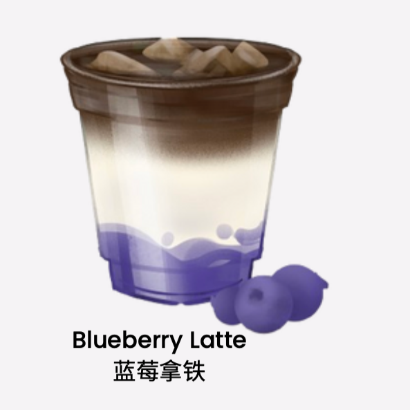 Blueberry Latte
