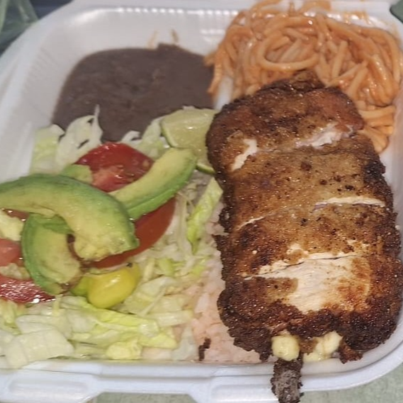 Pechuga rellena de jamón y queso