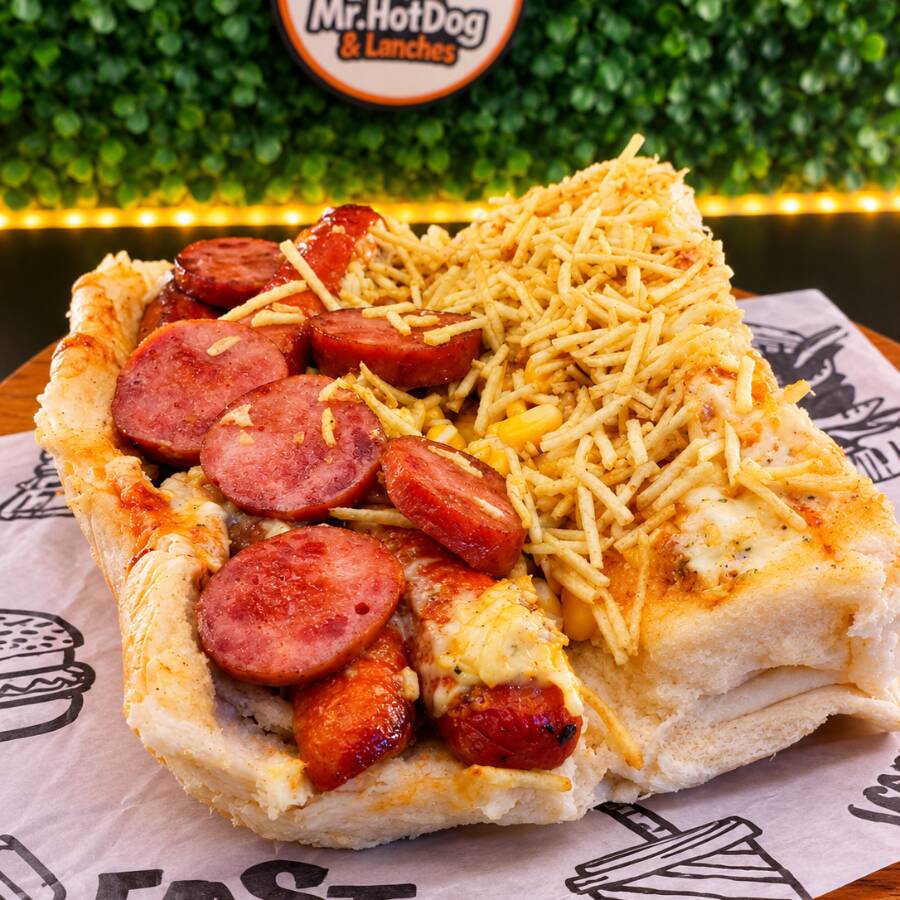 Hot Dog com vinagrete e batata Calabresapalha
