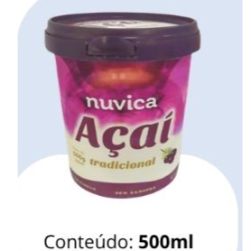 Pote açaí Tradicional intenso 500ml