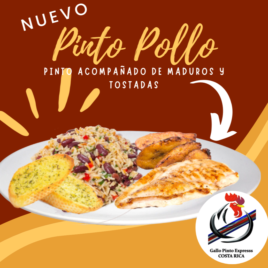 Gallo Pinto con huevo con Pollo a la Plancha