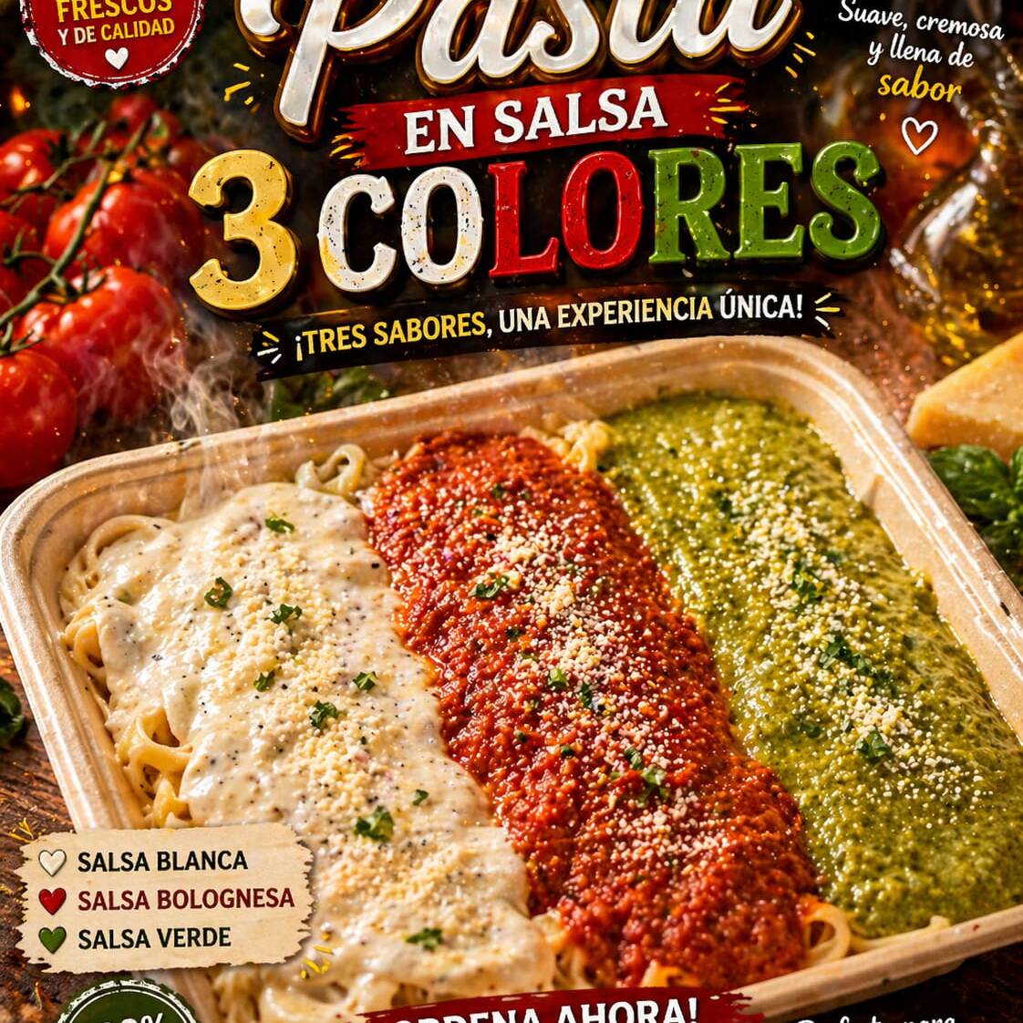 PASTA AL GUSTO EN SALSA PREFERIDA