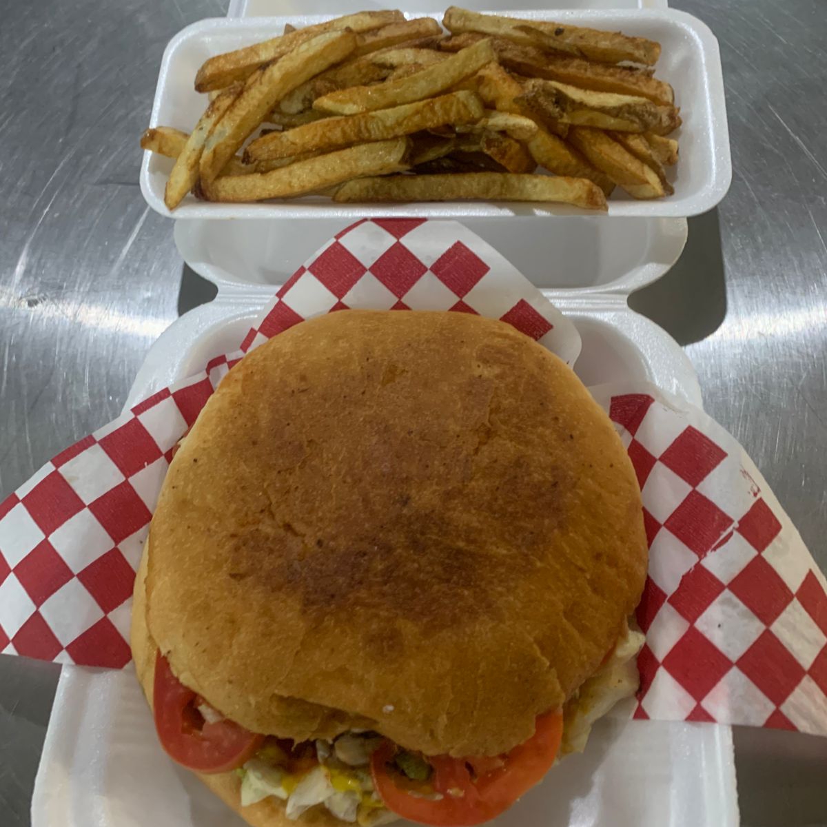 Hamburguesa con papas