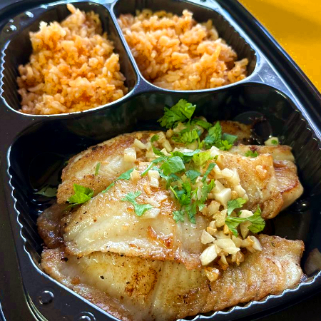 Filete de Pescado al Mojo de Ajo