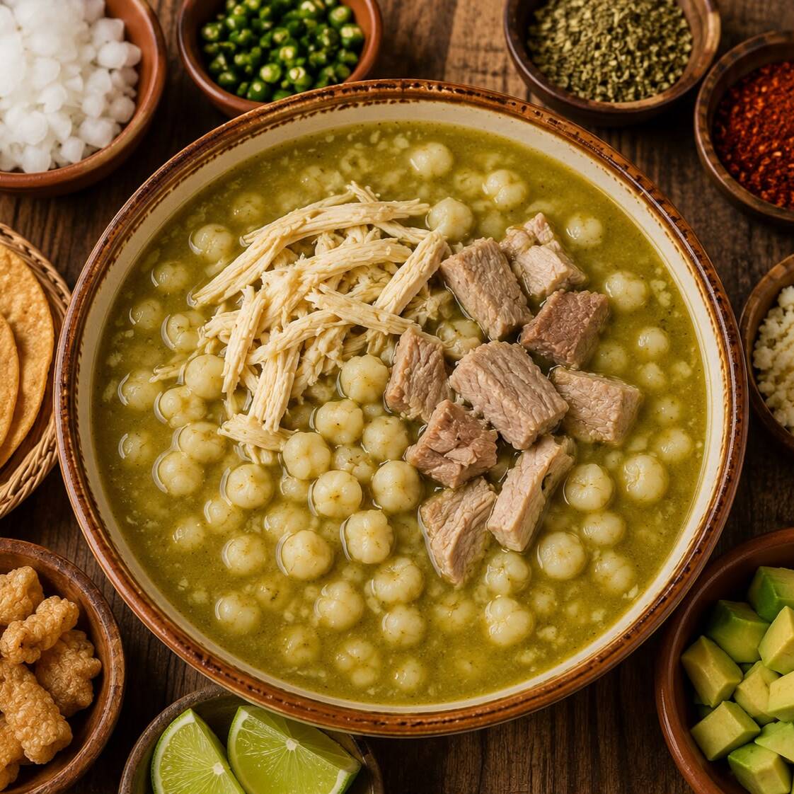 Pozole Verde Mixto