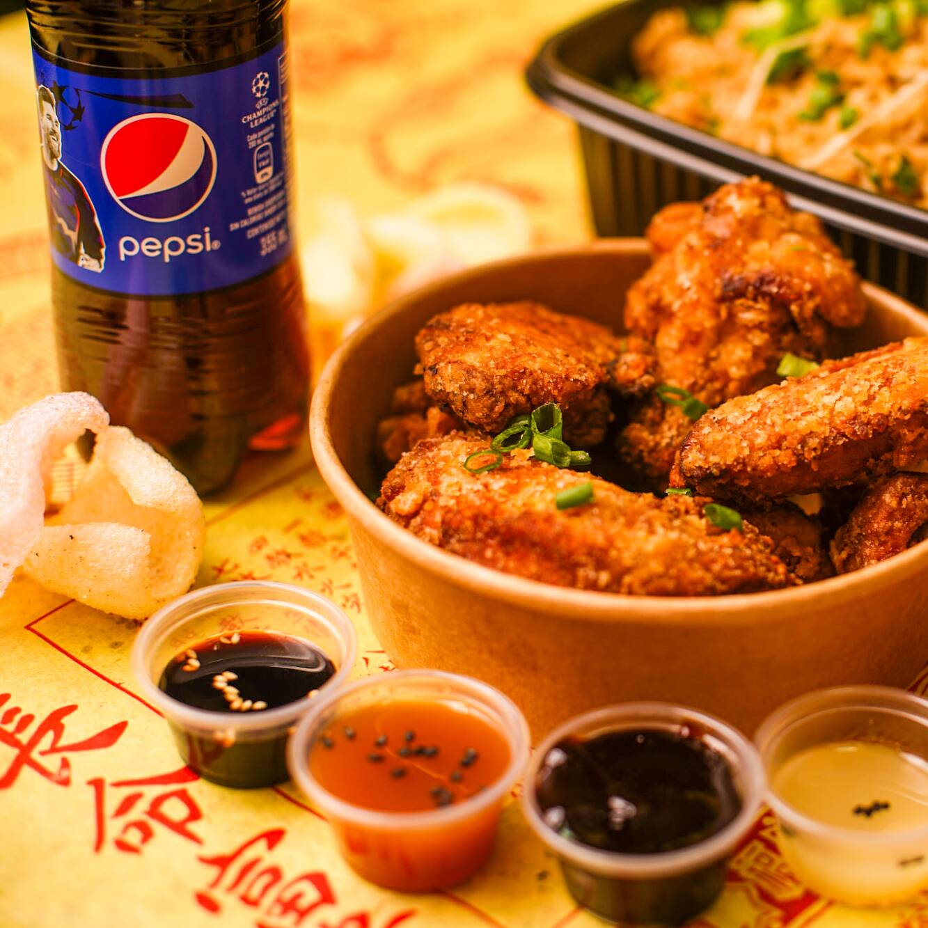 Chiken Crispy Oriental +Bocaditos Chinos