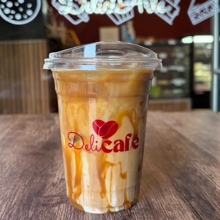 Iced Caramel Latte (16oz)