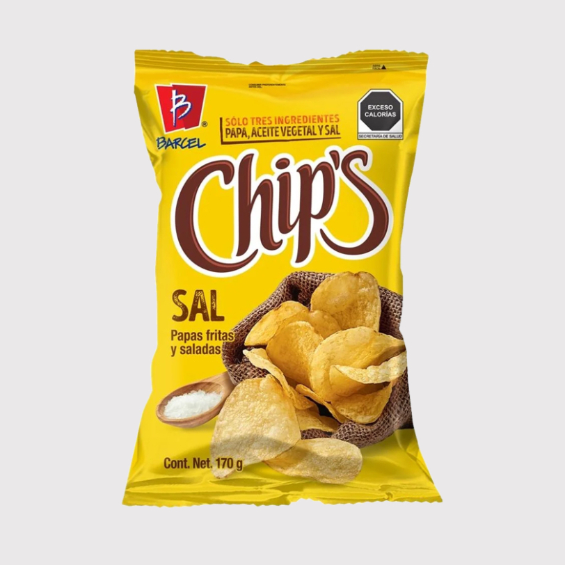 Papas Fritas Barcel Chips Sal de Mar 170g