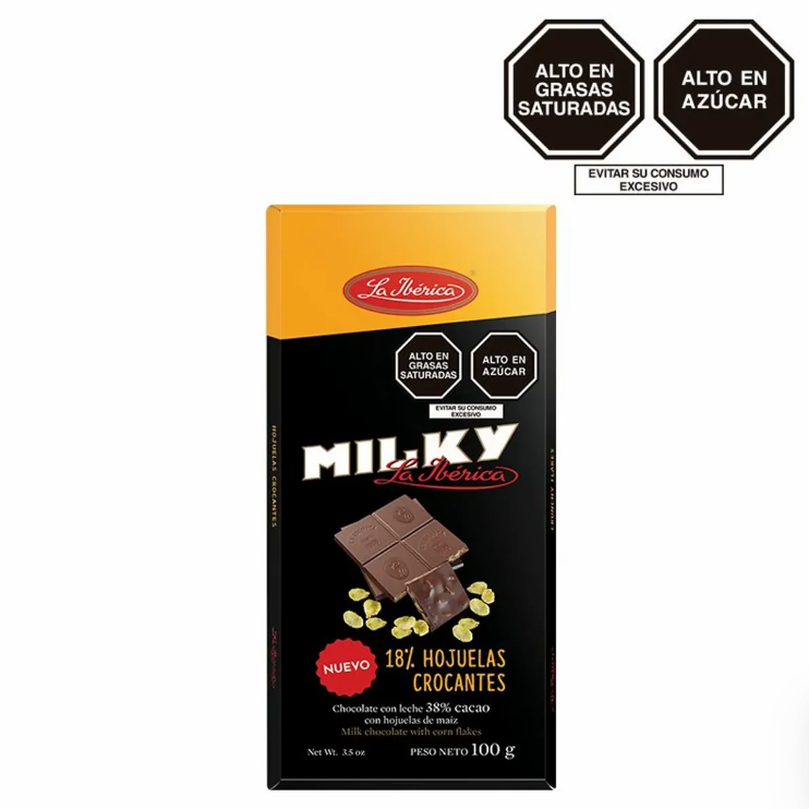 Tableta Milky Hojuelas Crocantes 100 g