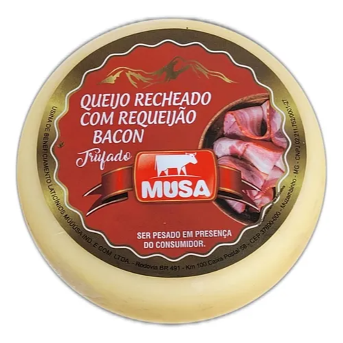 Queijo Trufado Requeijão com Bacon - Aprox. 450g