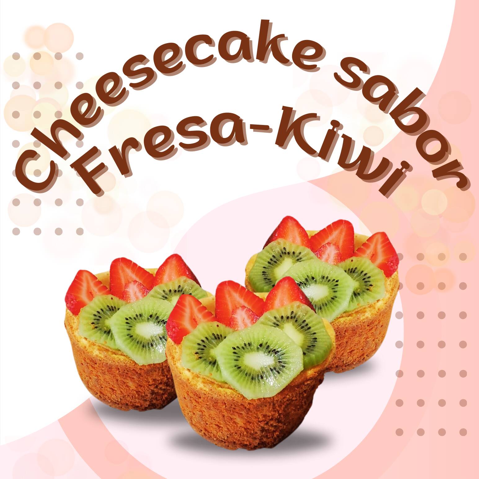 Cheesecake Sabor Fresa-Kiwi