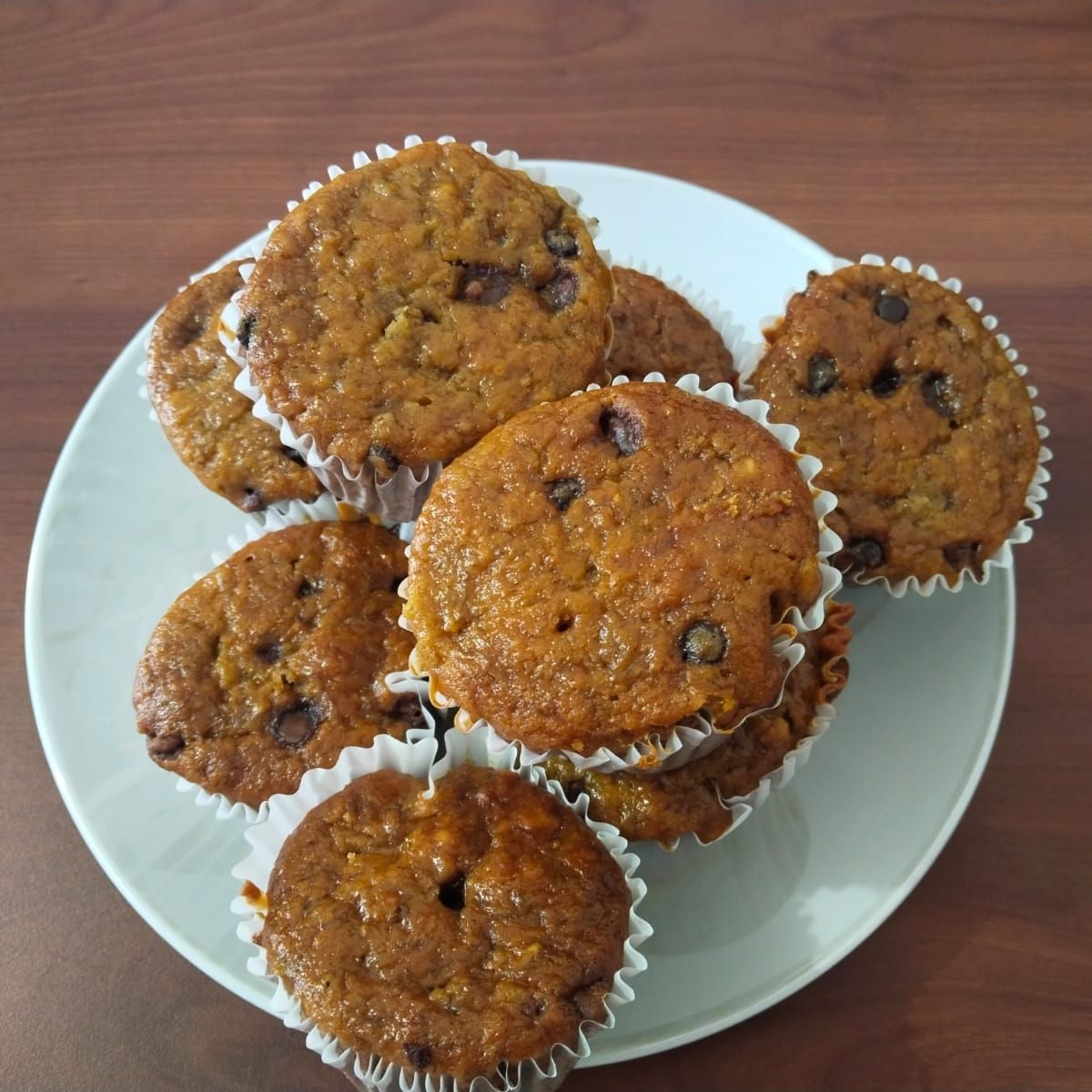 Muffins De Platano Con Chipas De Chocolate