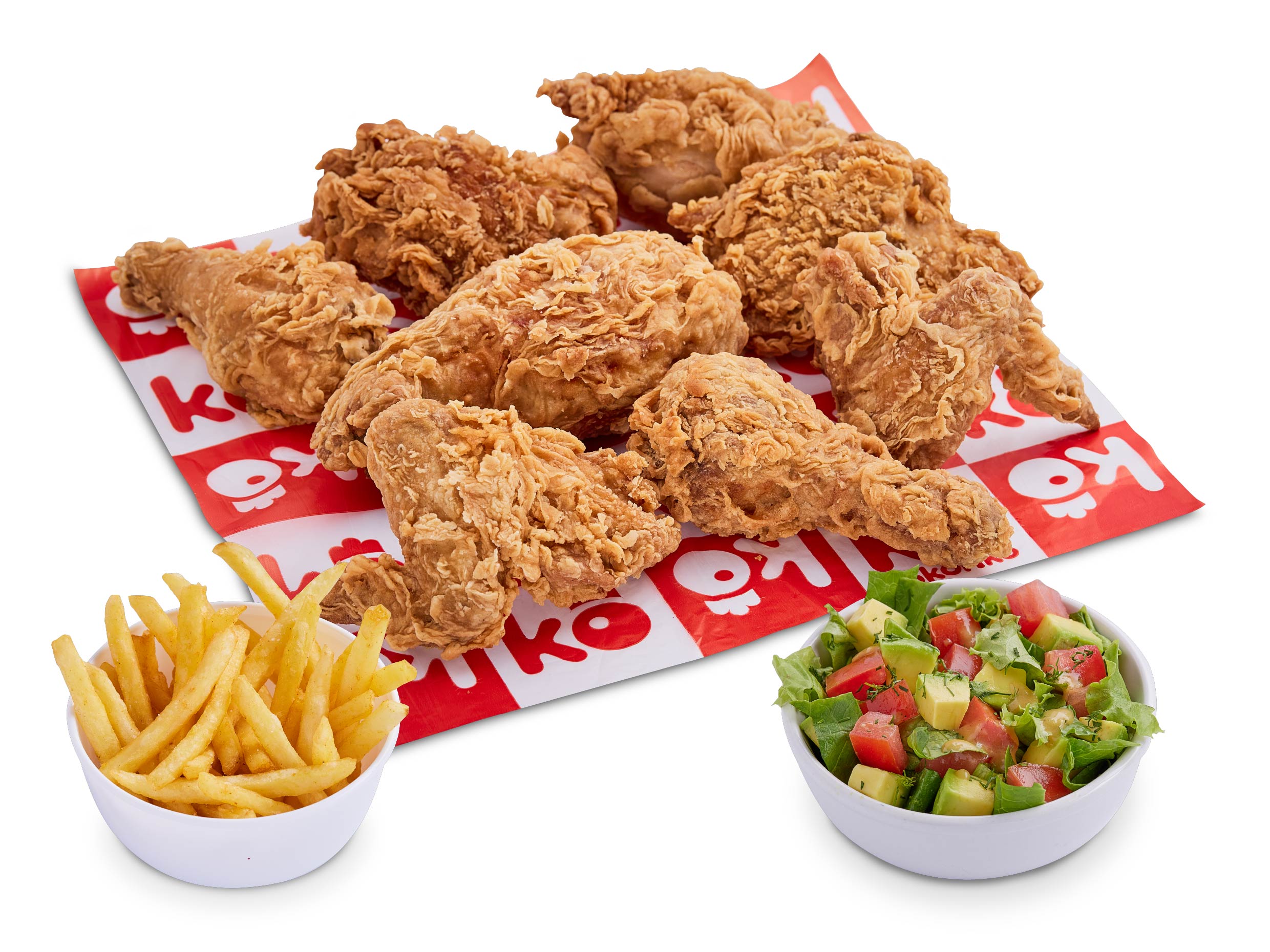 Kokorikronch con 2 acompanamientos